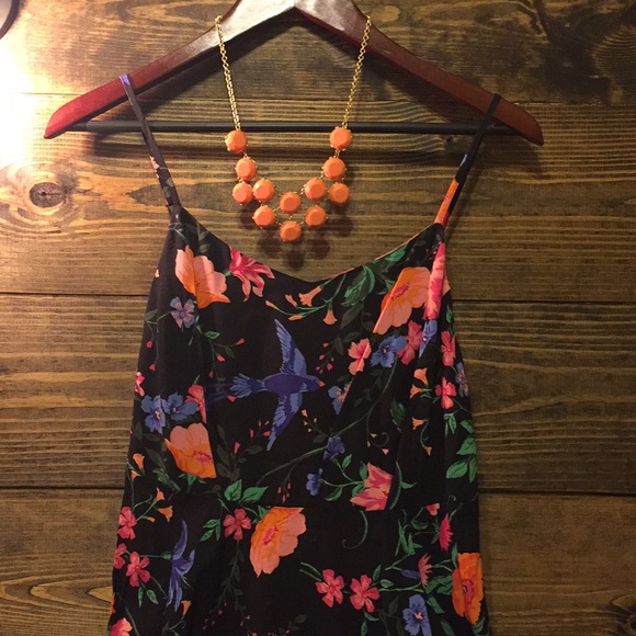 Floral print black dress! - Picture 2 of 5